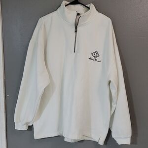 Eddie Bauer‎ Cream Zip-Up Sweater